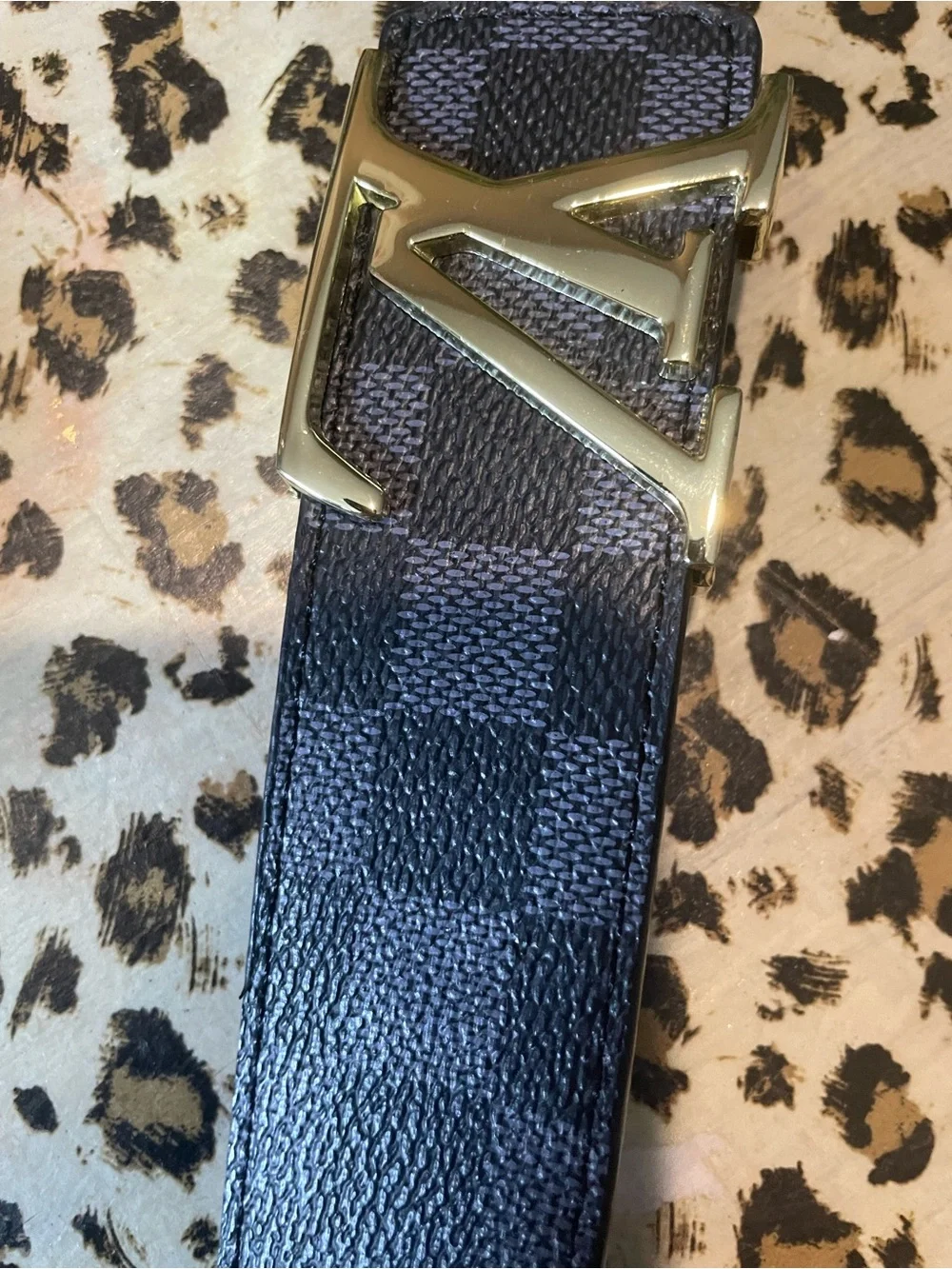 Faux leather belt inspired